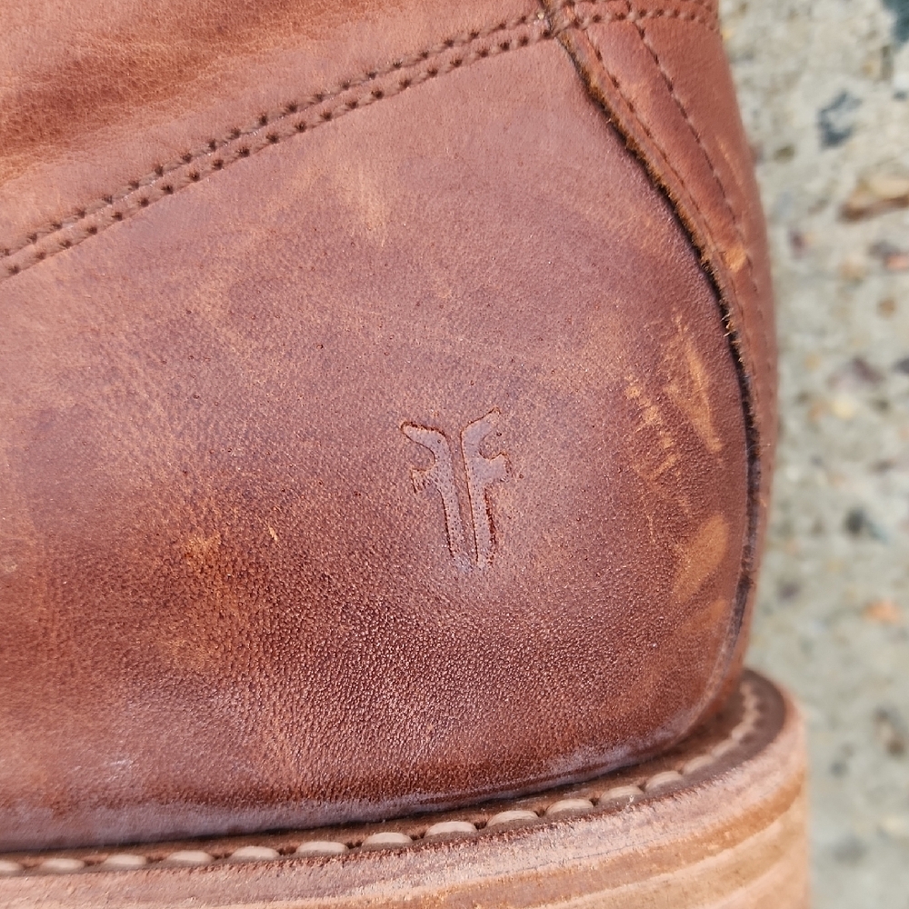 Frye Chestnut Brown Leather Chukka Boots 10 D - Picture 7 of 10